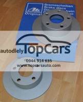 Zadné brzdové kotúče 245 mm VW Passat B5, B5,5, Audi A4 B5, Audi A6 C5, Škoda Superb